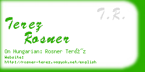 terez rosner business card